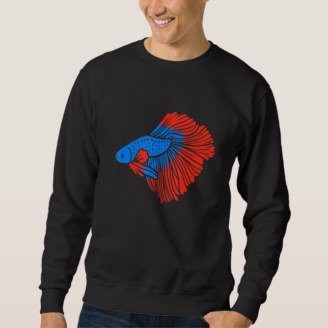 Betta Fish Siamese Fighting Fish Sweatshirt (Vorderseite)