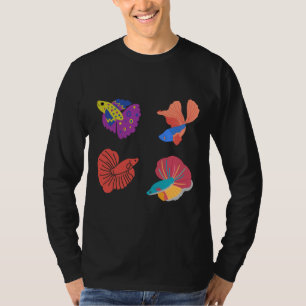 Betta Fish Siamese Kämpfer Fisch Kämpfer Fighter F T-Shirt