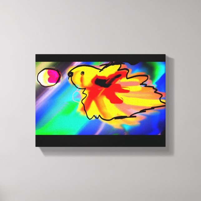Betta Fish Slash art Leinwanddruck (Vorderseite)