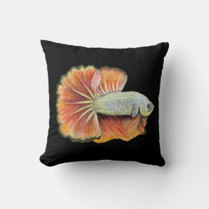 Betta Fish Throw Pillow Kissen