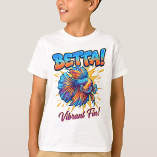 BETTA! Lebendiges Finnen Kinder T-Shirt – Farbiger