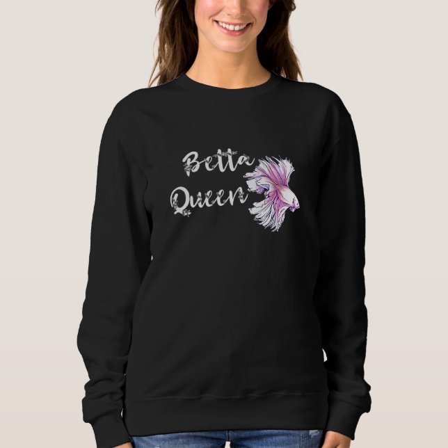Betta Queen Siamese Fish Betta Splendens Sweatshirt (Vorderseite)