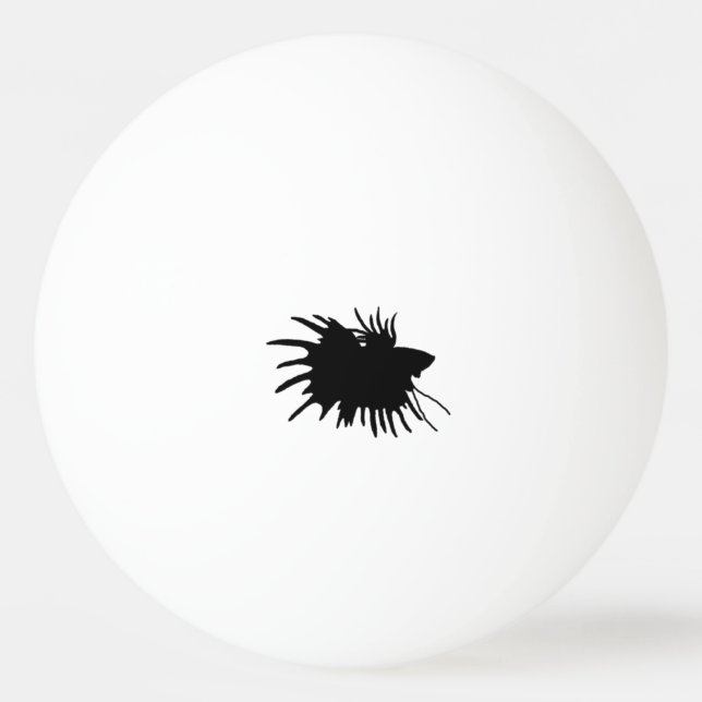 Betta Silhouette-Liebe-siamesische kämpfende Tischtennisball (Vorderseite)