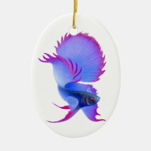 Betta Splendens kämpfende Fisch-Verzierung Keramikornament