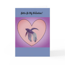 Betta Valentinsgrußkarte