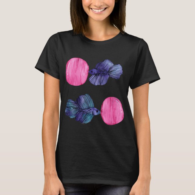 Bettas mit Bubble Gum T-Shirt (Vorderseite)