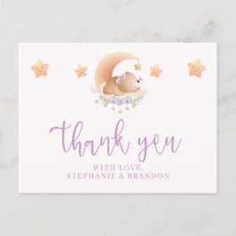 Bettbeere auf Cloud Baby Dusche Vielen Dank Postkarte