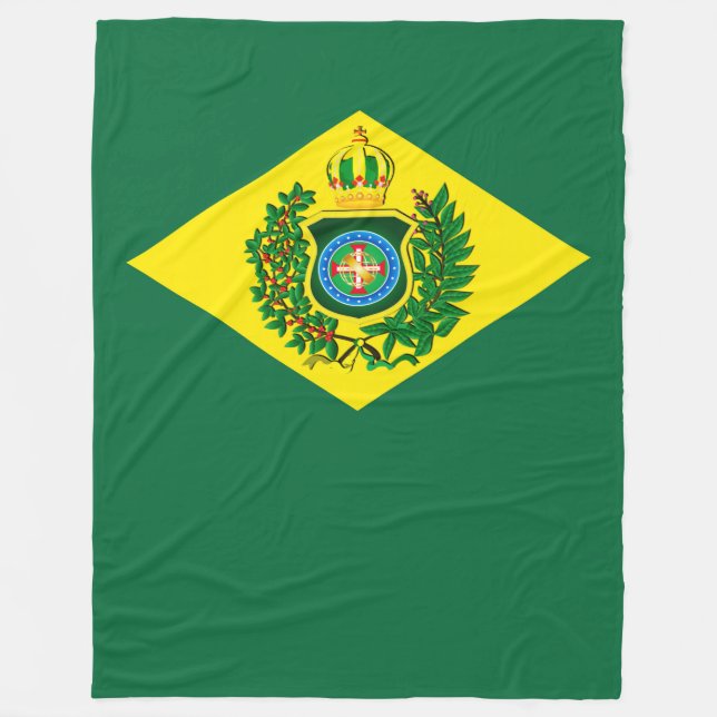 Bettdecke der Wolle Imperiale Fahne Brasiliens Fleecedecke (Vorderseite)