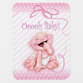 Bettdecke in Rosa Babydecke