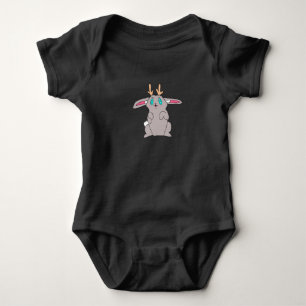 Bettelndes Jackalope-Baby-Top Baby Strampler