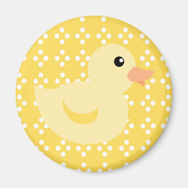 Bettente in Gelb Magnet (Vorne)