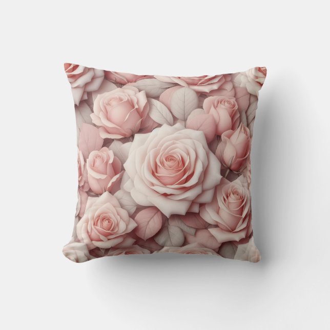 Better in Pink Roses Kissen (Vorderseite)