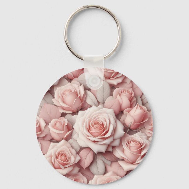 Better in Pink Roses (personalize) Schlüsselanhänger (Vorderseite)