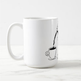 Better latte than never! white kaffeetasse