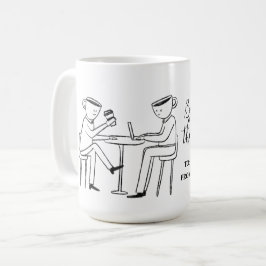 Better latte than never! white kaffeetasse