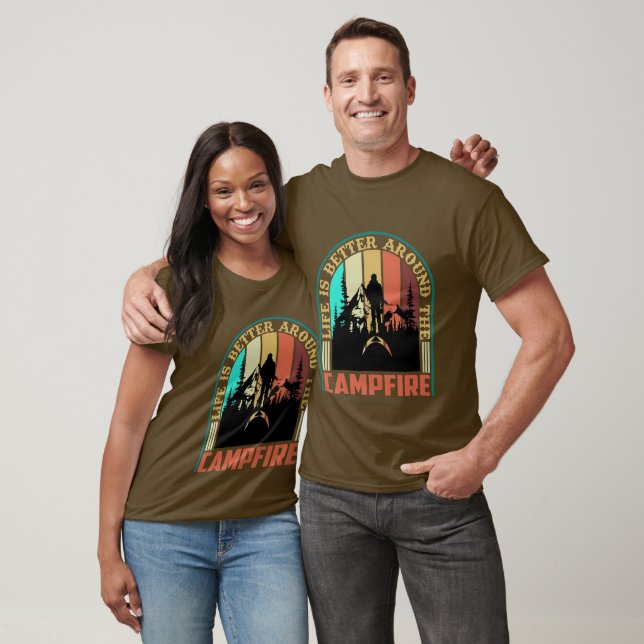Better Life Campfire Art T-Shirt (Unisex)