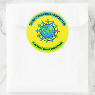 Better People Better World Lrg Sticker Set 6