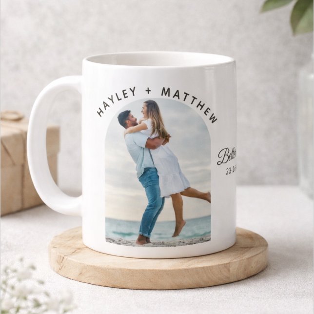 Better Together Valentine's Day Couples Photo Kaffeetasse (Von Creator hochgeladen)