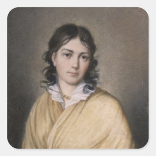 Bettina von Arnim Quadratischer Aufkleber