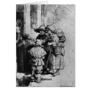 Bettler auf der Türstufe eines Hauses, 1648