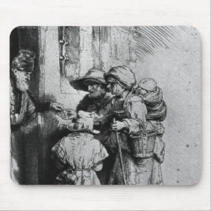 Bettler auf der Türstufe eines Hauses, 1648 Mousepad