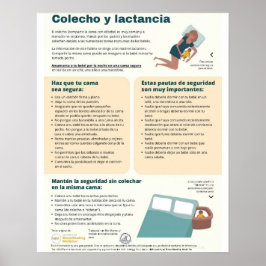 Bettüberwurf und Stillen (Spanisch) Poster