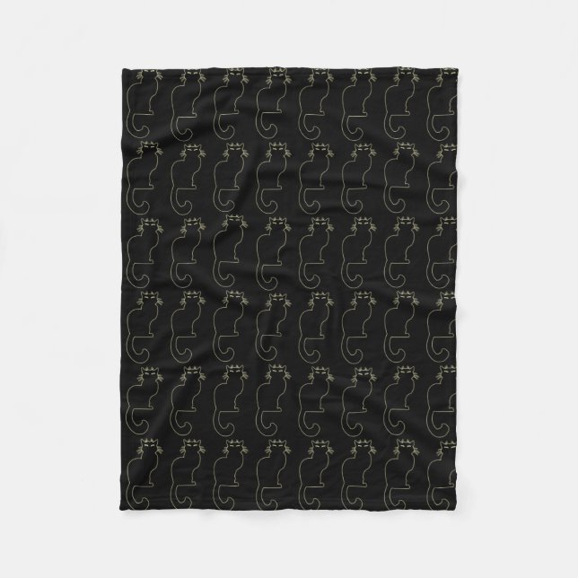 Bettwäsche-Dekor Katze Lover Blanket Le Chat Fleecedecke (Vorderseite)