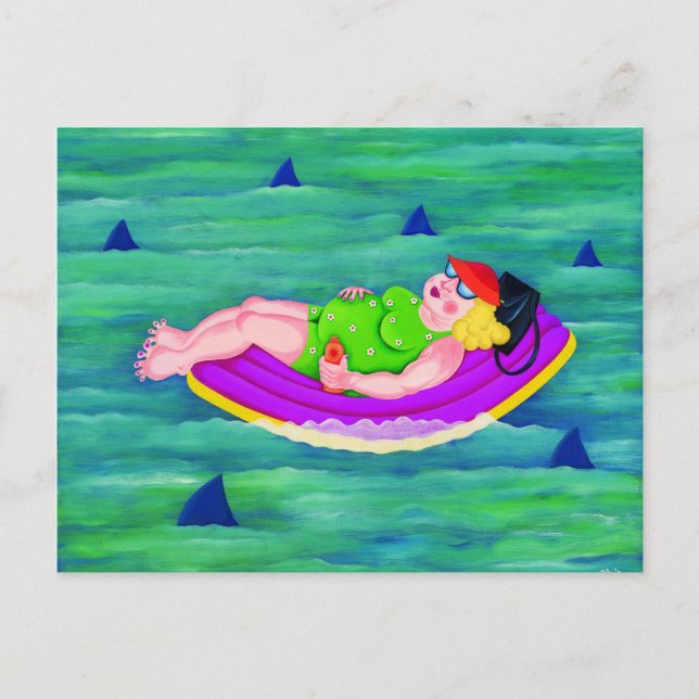 Betty Drives weg Postkarte (Vorderseite)