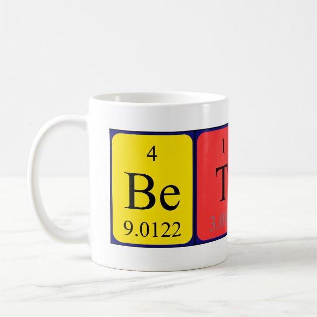 Betty Periodenname Tasse (Links)