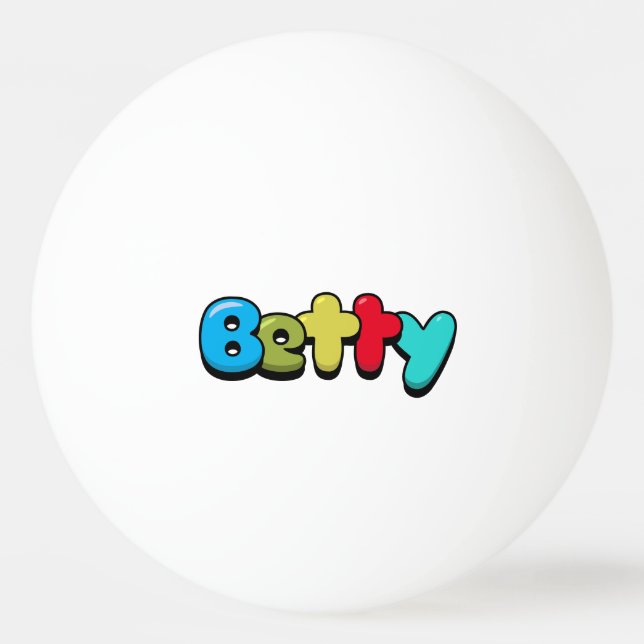 Betty Tischtennisball (Vorderseite)