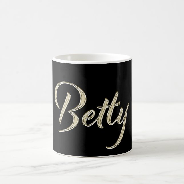 Betty white gold Handwriting Tasse Kaffeetasse (Mittel)