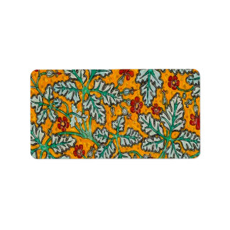 Betty's gelbe Blumen Adressaufkleber