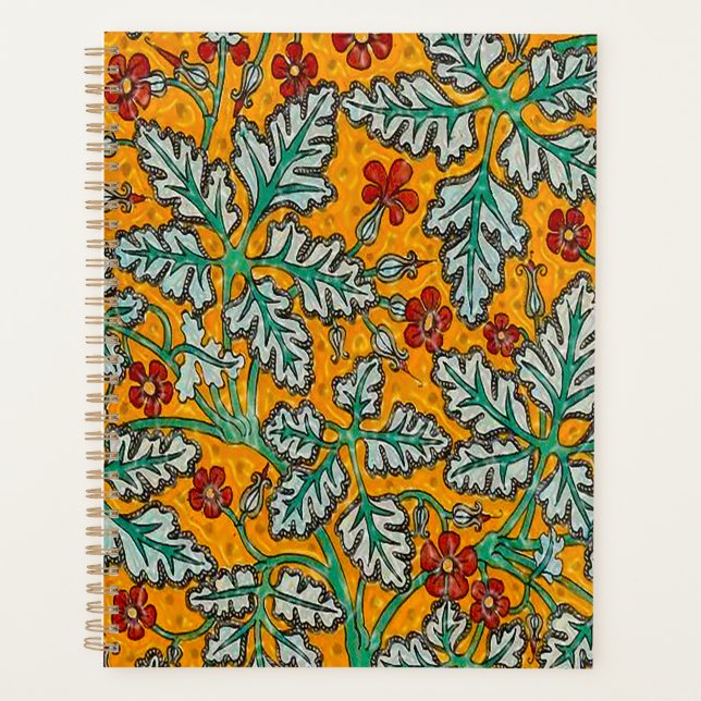 Betty's gelbe Blumen Planer (Vorderseite)