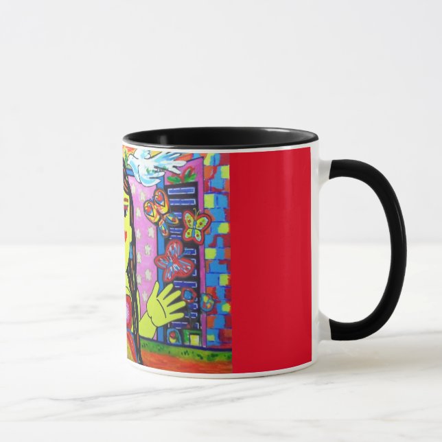 Betulita im Fenster! Tasse (Rechts)