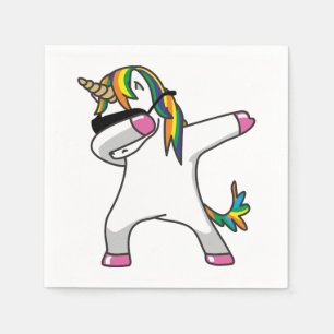 Betupfende Einhorn-Servietten Serviette