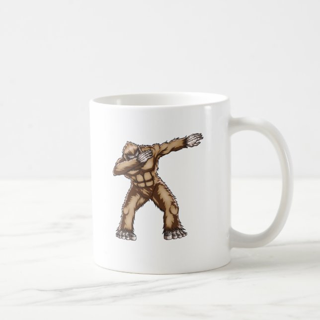 Betupfende Kaffee-Tasse Bigfoots Kaffeetasse (Rechts)