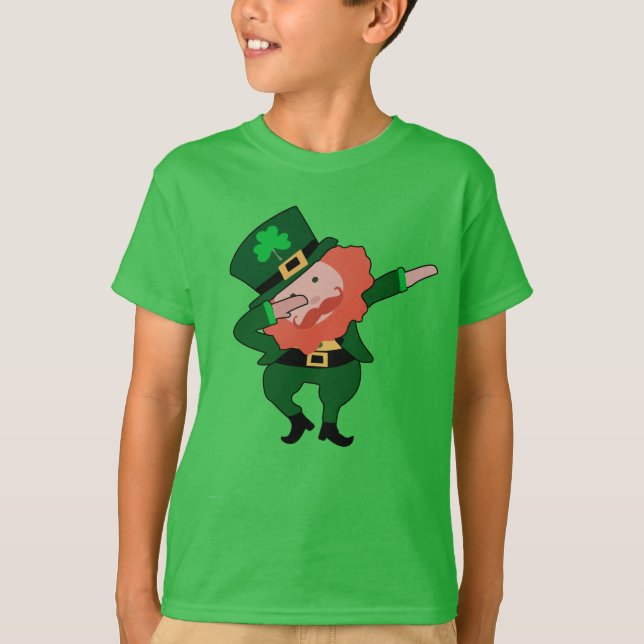 Betupfende Kinder Kobold-St. Patricks Tages T-Shirt (Vorderseite)