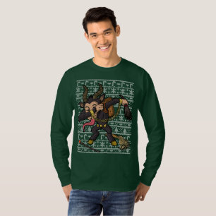 Betupfende Krampus hässliche Weihnachtsstrickjack T-Shirt