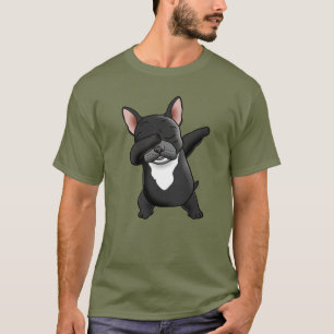 Betupfender französische Bulldoggen-T - Shirt
