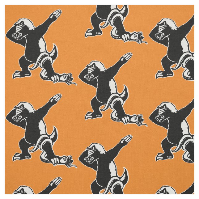 Betupfender Honigdachs Stoff (Muster)