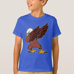 Betupfender Weißkopfseeadler-lustiger Klecks-Voge T-Shirt