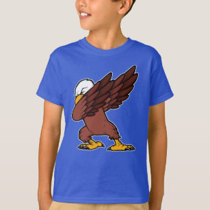 Betupfender Weißkopfseeadler-lustiger Klecks-Vogel T-Shirt