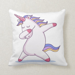 Betupfendes Einhorn-Kissen Kissen