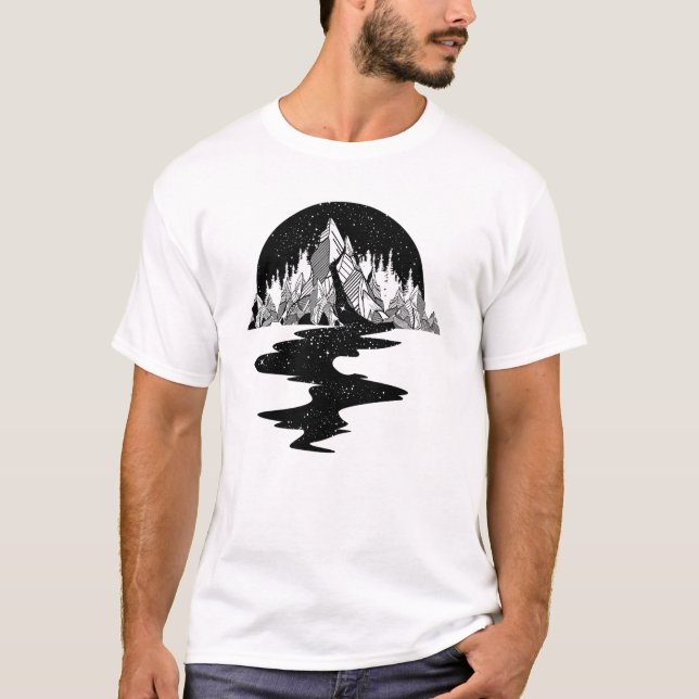 Between The Mountains And The Stars T-Shirt (Vorderseite)