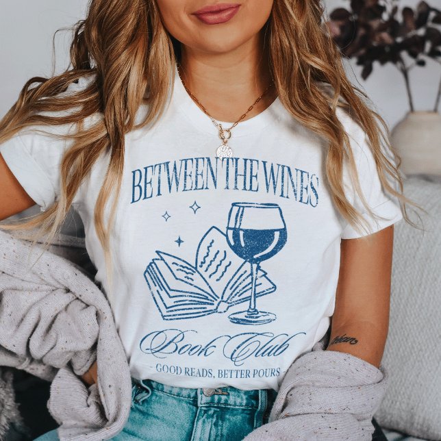 “Between the Wines” Funny Reading Book Club Tri-Blend Shirt (Von Creator hochgeladen)
