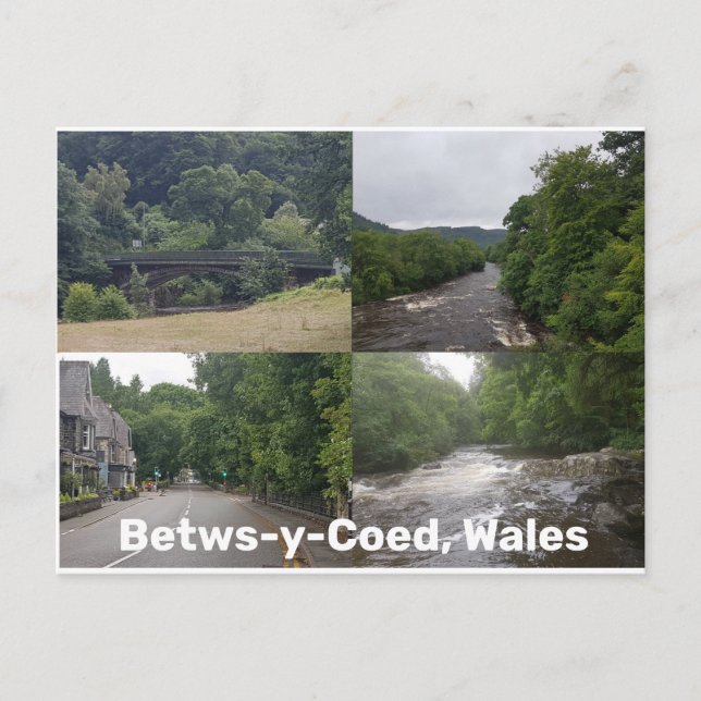 Betws-y-Coed, Wales Postkarte (Vorderseite)