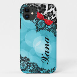 Beugen roter Leopard-Traum des Aqua-311 im Case-Mate iPhone Hülle