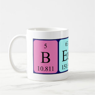 Beulah nom de table périodique mug