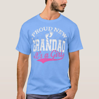 Beunruhigend Gender Offenbarung Proud New Grandad  T-Shirt