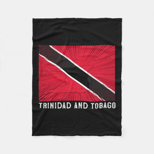 Beunruhigend Patriotic Trinidad und Tobygo Flag Tr Fleecedecke (Vorderseite)